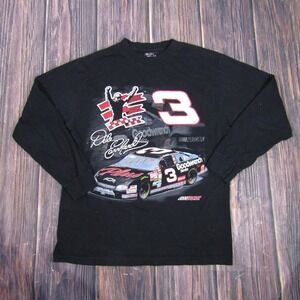 Vintage Dale Earnhardt Shirt Mens Large Black NASCAR Racing Goodwrench 90s